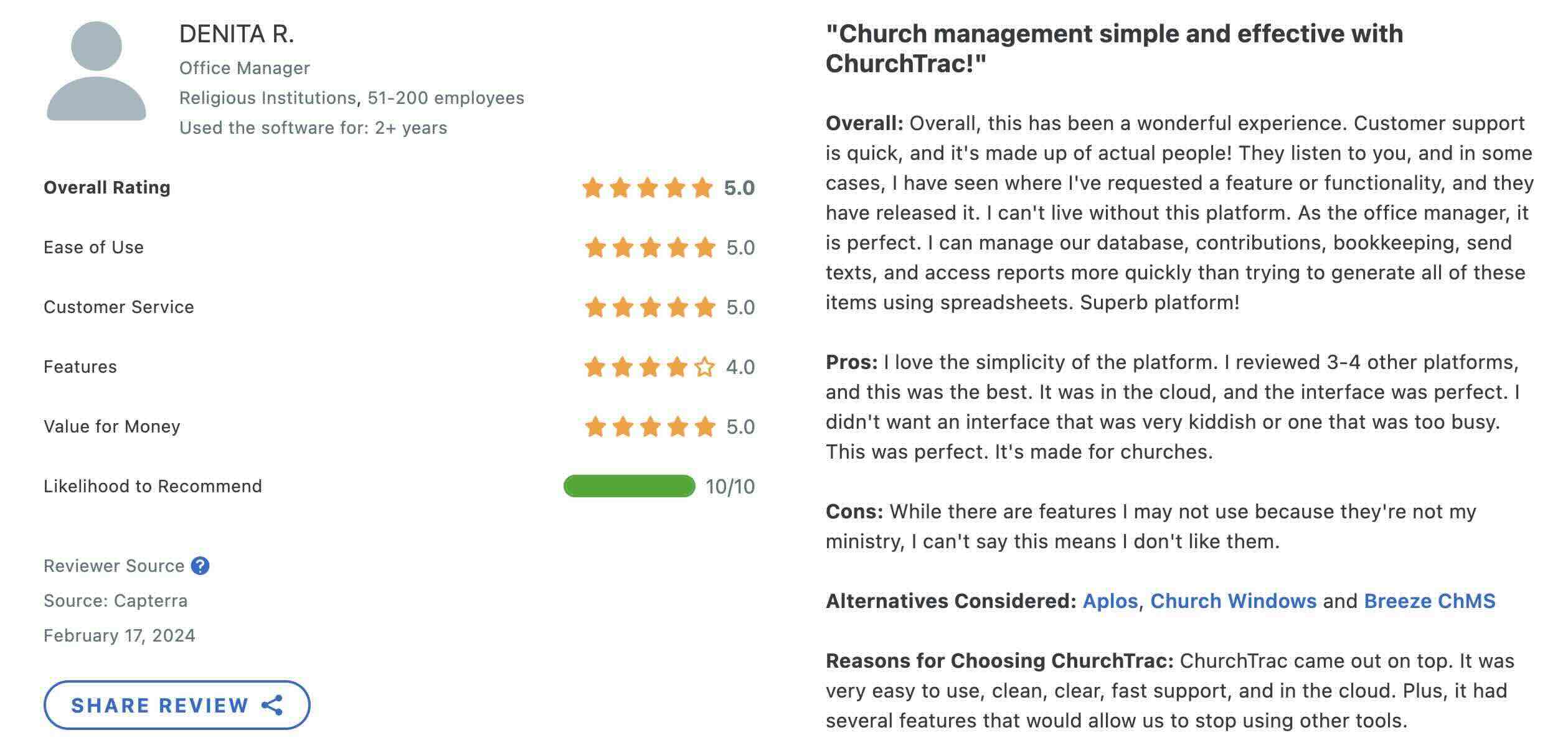 When to switch your church chms software