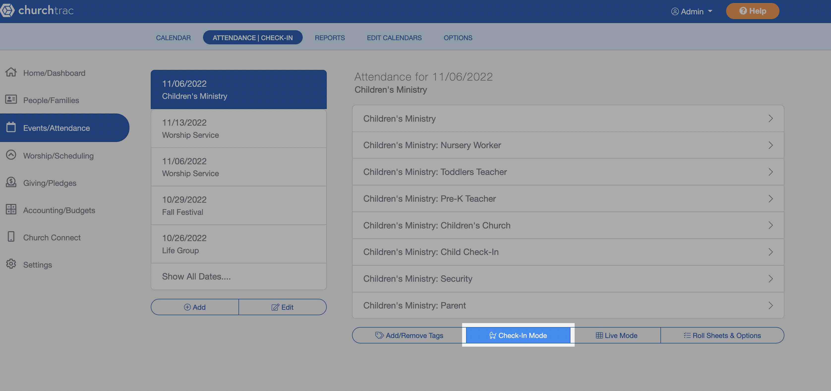 Nursery Check In Software